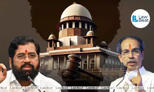 Supreme Court of India building in New Delhi, where the Shiv Sena symbol dispute between the Uddhav Thackeray and Eknath Shinde factions will be heard.