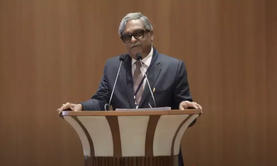 Supreme Court judge Justice Vikram Nath speaking on use of technology and AI in judiciary at a judicial conference