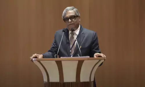 Supreme Court judge Justice Vikram Nath speaking on use of technology and AI in judiciary at a judicial conference