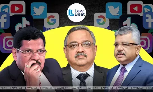 CJI Gavai, Justice Chandran and SG Mehta with caption on Vishnu Idol controversy. CJI Gavai, Justice Chandran and SG Mehta with caption on Vishnu Idol controversy.