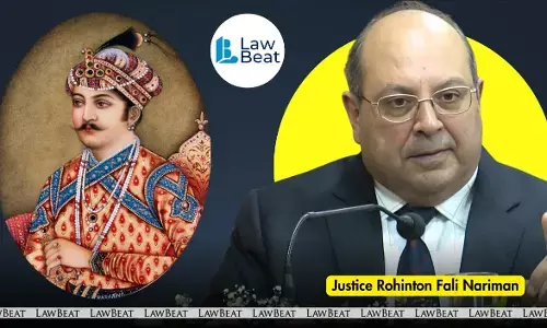 Justice Rohinton Nariman discusses Akbar history distortion in a lecture