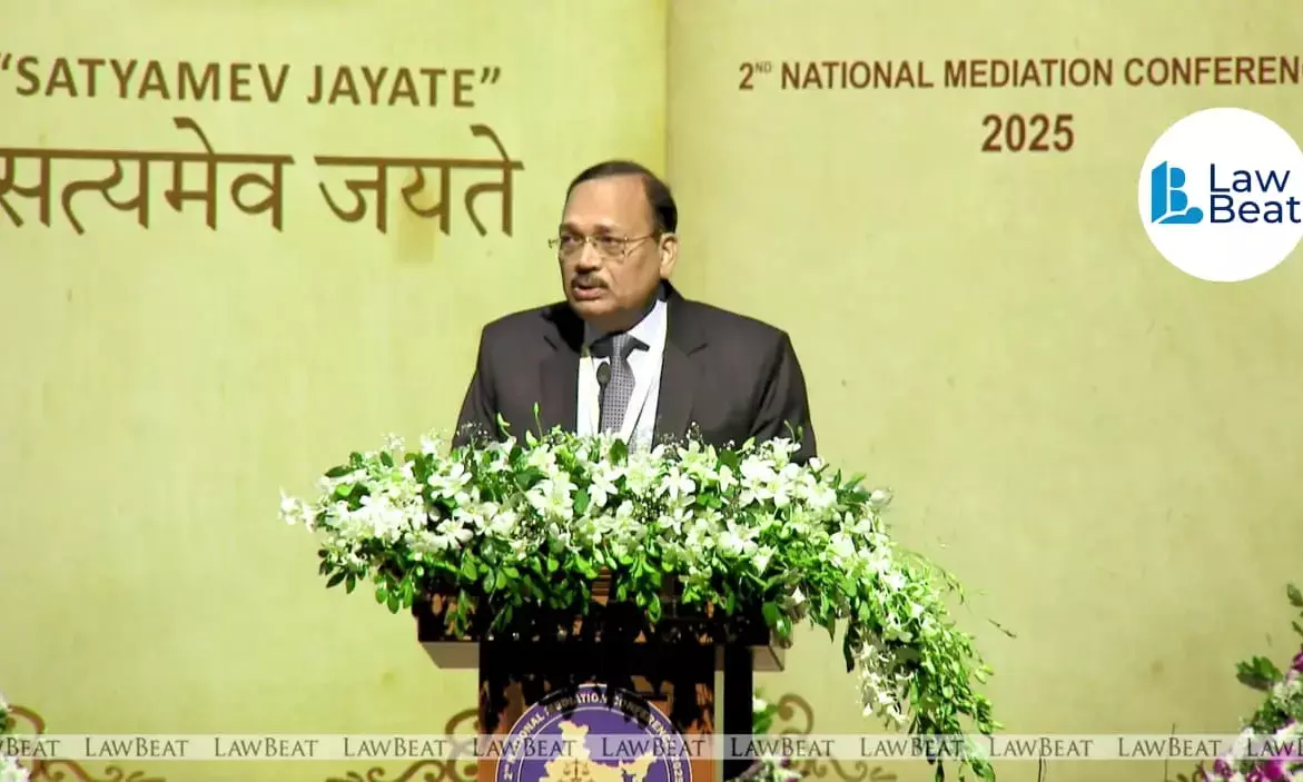 Supreme Court Justice Surya Kant speaking at the National Mediation Conference in Bhubaneswar, highlighting mediation as a tool offering “infinite solutions” beyond court verdicts. Supreme Court Justice Surya Kant speaking at the National Mediation Conference in Bhubaneswar, highlighting mediation as a tool offering “infinite solutions” beyond court verdicts.