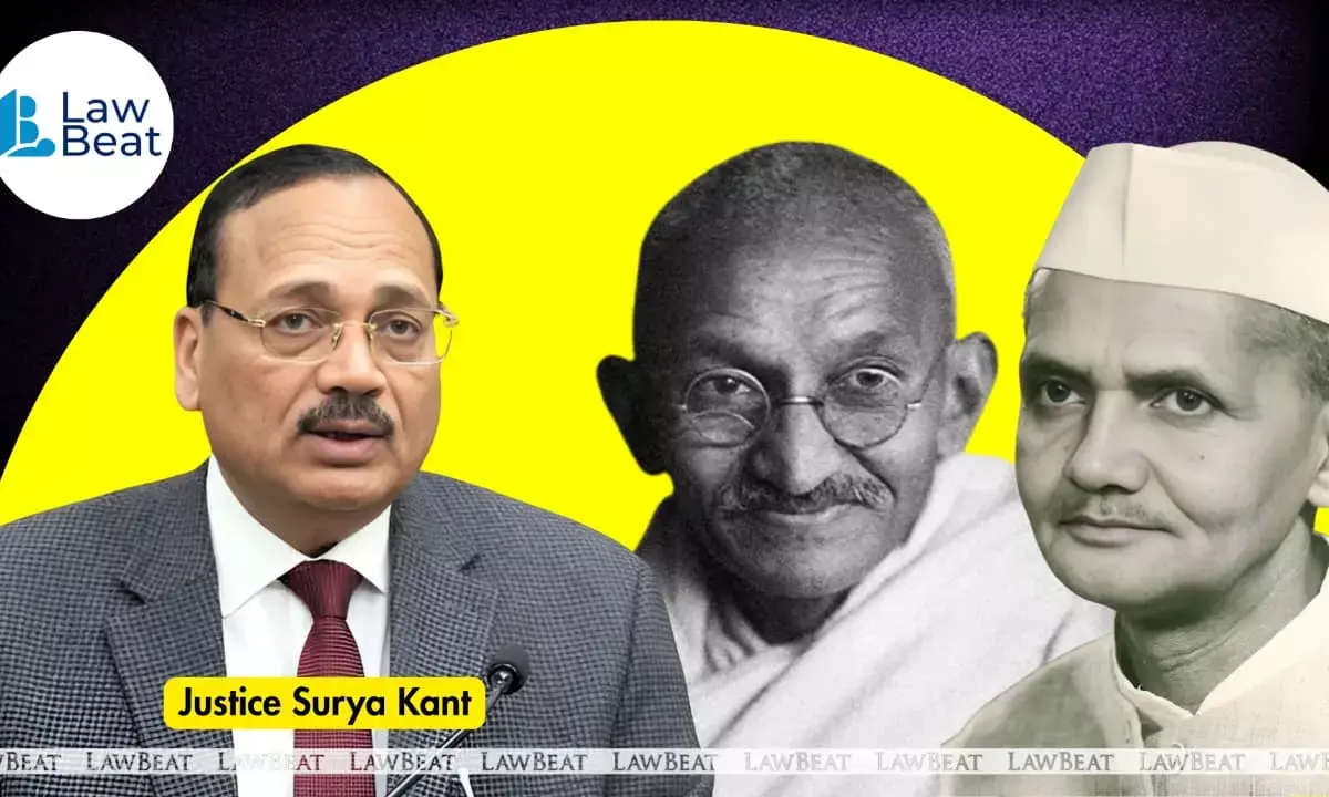Supreme Court commemorates Gandhi Jayanti, paying tribute to Mahatma Gandhi and Lal Bahadur Shastri, highlighting their legacy of truth, justice, and service. Supreme Court commemorates Gandhi Jayanti, paying tribute to Mahatma Gandhi and Lal Bahadur Shastri, highlighting their legacy of truth, justice, and service.