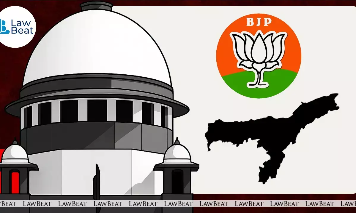 Screenshot from BJP Assam’s official X post depicting visuals suggesting a “Muslim takeover” of Assam, now challenged before the Supreme Court for spreading communal disharmony. Screenshot from BJP Assam’s official X post depicting visuals suggesting a “Muslim takeover” of Assam, now challenged before the Supreme Court for spreading communal disharmony.