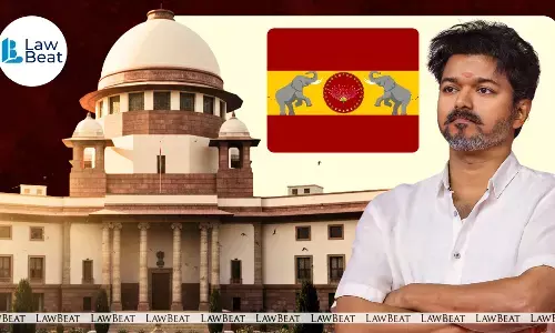 Supreme Court building in New Delhi; Tamilaga Vettri Kazhagam files plea seeking independent probe into Karur rally stampede that killed 41.