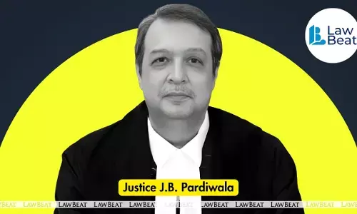 Justice J.B. Pardiwala delivering remarks at the National Consultation on Safeguarding the Girl Child, launching the Supreme Court’s Handbook on Child Rights and the Law, October 2025.