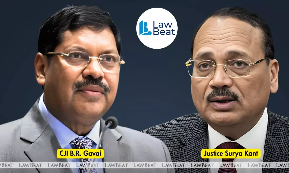 CJI Bhushan Ramkrishna Gavai with Justice Surya Kant — Gavai recommends Surya Kant as the next Chief Justice of India in a letter to the Law Ministry. CJI Bhushan Ramkrishna Gavai with Justice Surya Kant — Gavai recommends Surya Kant as the next Chief Justice of India in a letter to the Law Ministry.