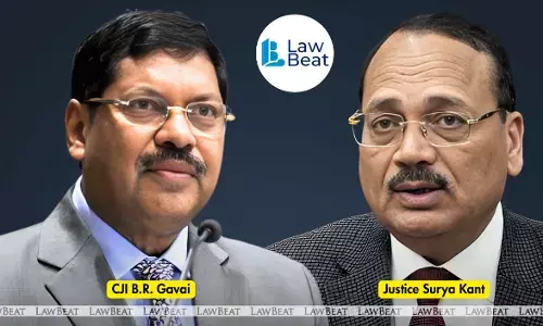 CJI Bhushan Ramkrishna Gavai with Justice Surya Kant — Gavai recommends Surya Kant as the next Chief Justice of India in a letter to the Law Ministry. CJI Bhushan Ramkrishna Gavai with Justice Surya Kant — Gavai recommends Surya Kant as the next Chief Justice of India in a letter to the Law Ministry.