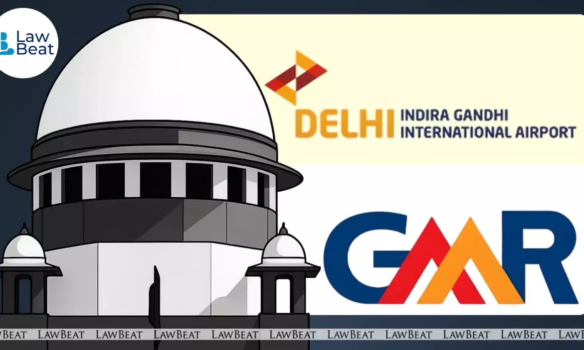 Supreme Court of India, where the bench of Justices Aravind Kumar and N. V. Anjaria heard GMR Group’s plea against the Delhi High Court order to vacate Pushpanjali Farms. Supreme Court of India, where the bench of Justices Aravind Kumar and N. V. Anjaria heard GMR Group’s plea against the Delhi High Court order to vacate Pushpanjali Farms.