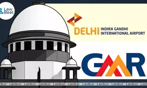 Supreme Court of India, where the bench of Justices Aravind Kumar and N. V. Anjaria heard GMR Group’s plea against the Delhi High Court order to vacate Pushpanjali Farms.