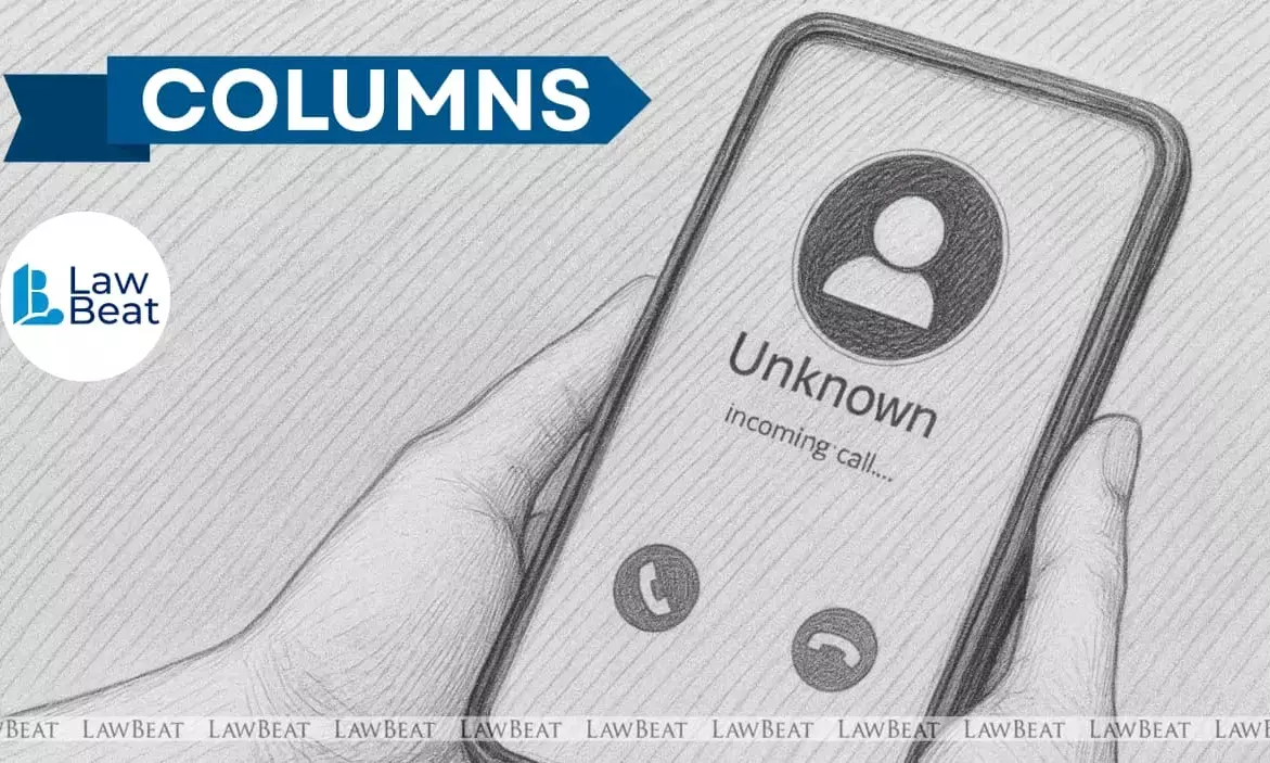 Smartphone screen displays KYC caller name and number, sparking digital privacy concerns