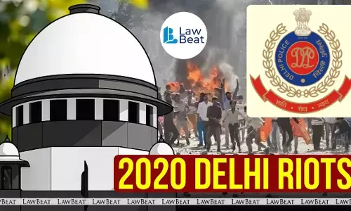 Supreme Court hearing on UAPA bail law in Delhi riots case where Delhi Police sought larger bench reference over conflicting judgments.