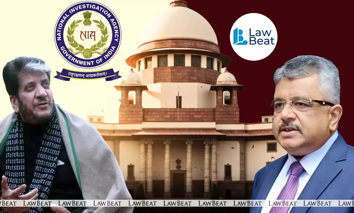 Solicitor General Tushar Mehta opposes Shabir Ahmed Shah’s bail plea in Supreme Court during hearing of NIA terror funding case involving Jammu and Kashmir separatist activities. Solicitor General Tushar Mehta opposes Shabir Ahmed Shah’s bail plea in Supreme Court during hearing of NIA terror funding case involving Jammu and Kashmir separatist activities.