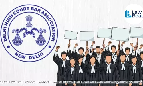 Delhi lawyers protest outside court premises over arrest of Advocate Vikram Singh by Haryana Police, announcing strike on November 6.