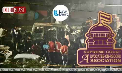 Press release by Supreme Court Advocates-on-Record Association condemning Delhi violence on November 10, 2025, reaffirming commitment to rule of law, constitutional values, and justice in India.