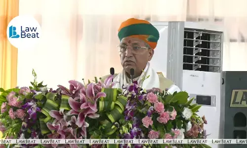 Arjun Ram Meghwal speaking at the Jharkhand High Court silver jubilee in Ranchi, highlighting the need for a CAT bench and technology-driven judicial reforms.