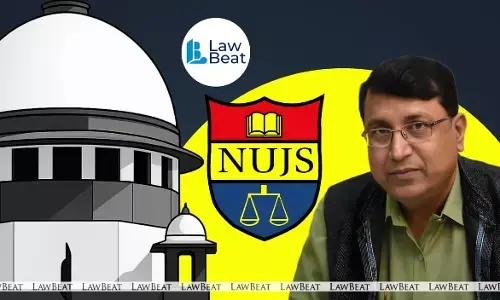 Supreme Court of India bench deleting earlier order on ex-NUJS VC over time-barred sexual harassment complaint.