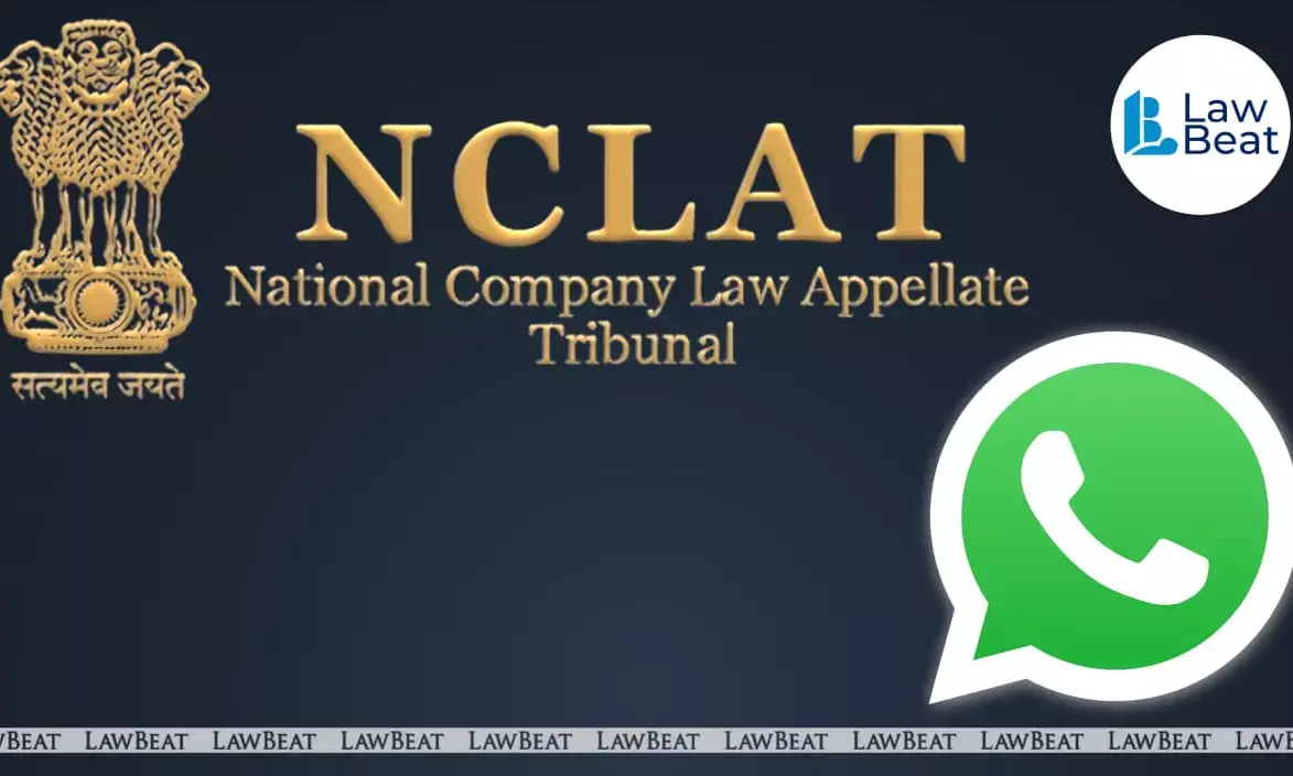 National Company Law Appellate Tribunal building in New Delhi where the tribunal clarified that WhatsApp must obtain user consent for all forms of data sharing including advertising