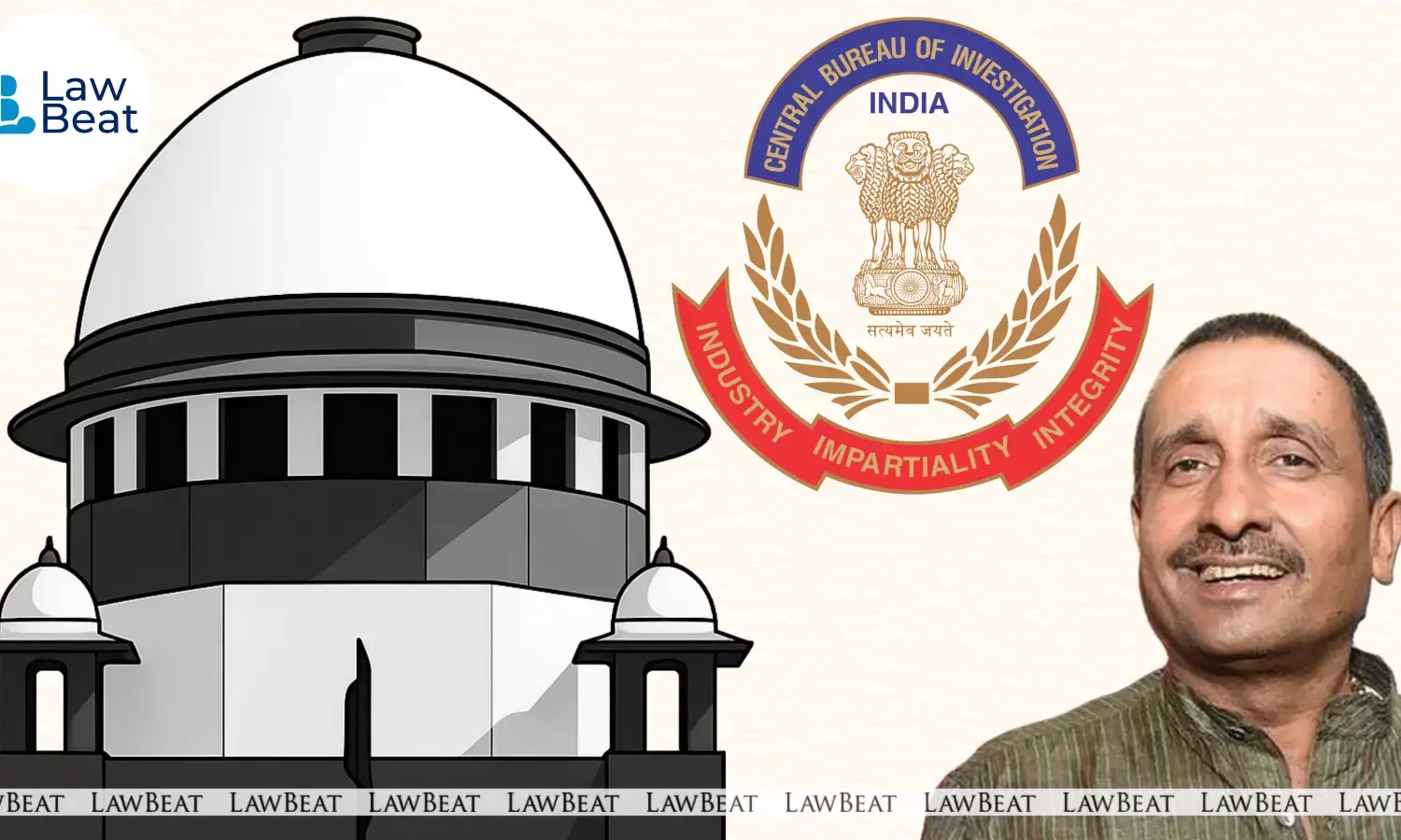 Former BJP MLA Kuldeep Singh Sengar during court proceedings as CBI approached the Supreme Court against suspension of his life sentence in the Unnao rape case.