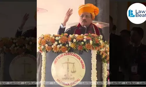 Chief Justice of India Surya Kant spoke at the Hisar Bar Association, emphasising technology, cybercrime awareness and global readiness for young lawyers. Chief Justice of India Surya Kant spoke at the Hisar Bar Association, emphasising technology, cybercrime awareness and global readiness for young lawyers.