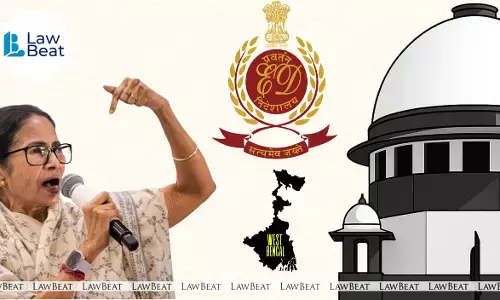 Supreme Court of India building as the court heard the Enforcement Directorate’s plea against West Bengal CM Mamata Banerjee over the I-PAC search row.