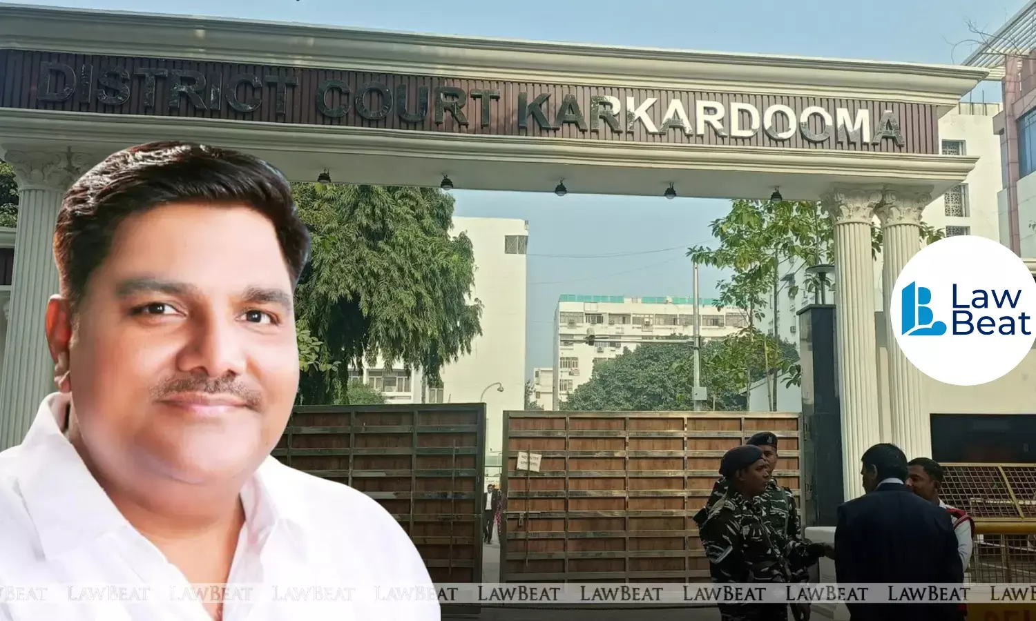 Former AAP councillor Tahir Hussain during court proceedings in the Delhi riots conspiracy case where his bail plea was rejected by Karkardooma Court.