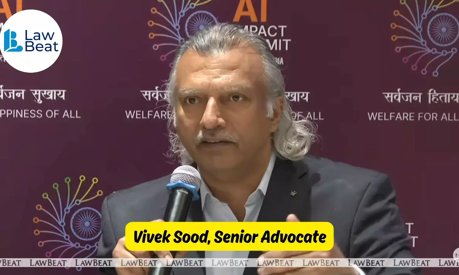 Vivek Sood speaking at India AI Impact Summit on need for balanced legal framework against AI-driven cybercrime