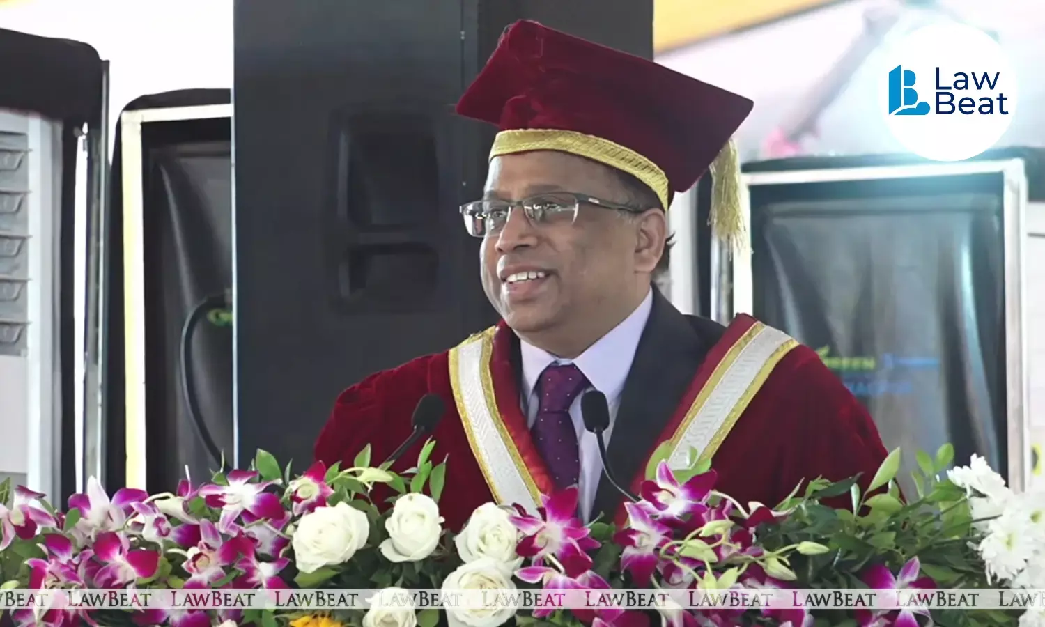 Supreme Court Judge Justice K V Viswanathan speaking at MNLU Nagpur convocation, warning that AI cannot replace human judgment in the legal profession. Supreme Court Judge Justice K V Viswanathan speaking at MNLU Nagpur convocation, warning that AI cannot replace human judgment in the legal profession.