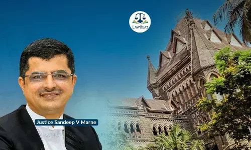 Justice Sandeep V Marne and the Bombay High Court building in a trademark dispute involving Elder Projects Limited and Elder Neutraciticals Private Limited.