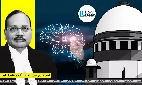 Chief Justice Surya Kant and the Supreme Court of India introducing artificial intelligence technology for automated case listing and bench allocation.