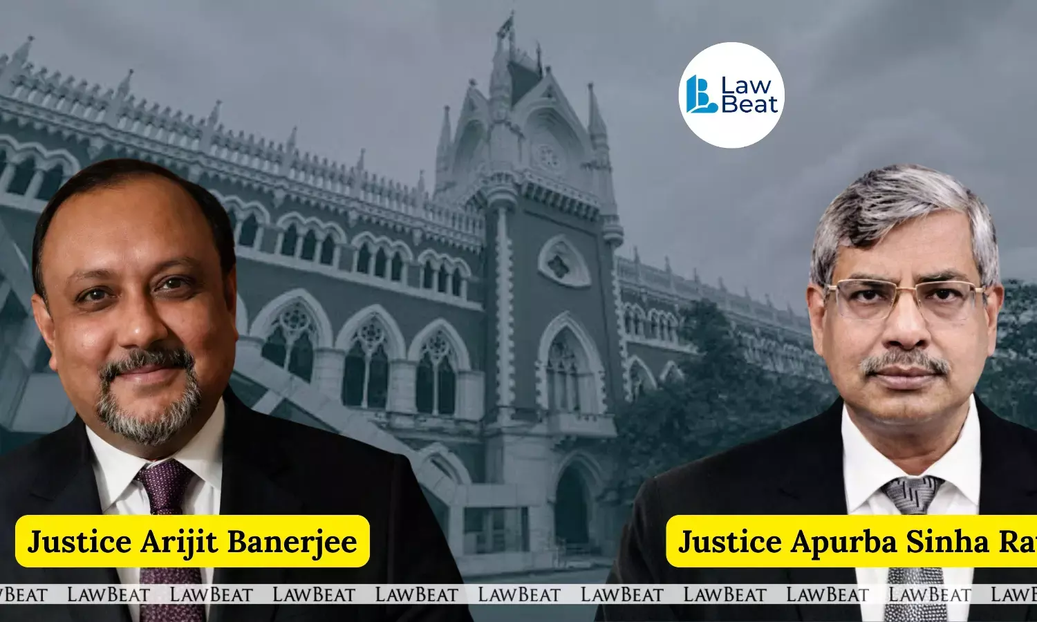 Calcutta High Court building with Justices Arijit Banerjee and Apurba Sinha Ray in warder recruitment selection rules case
