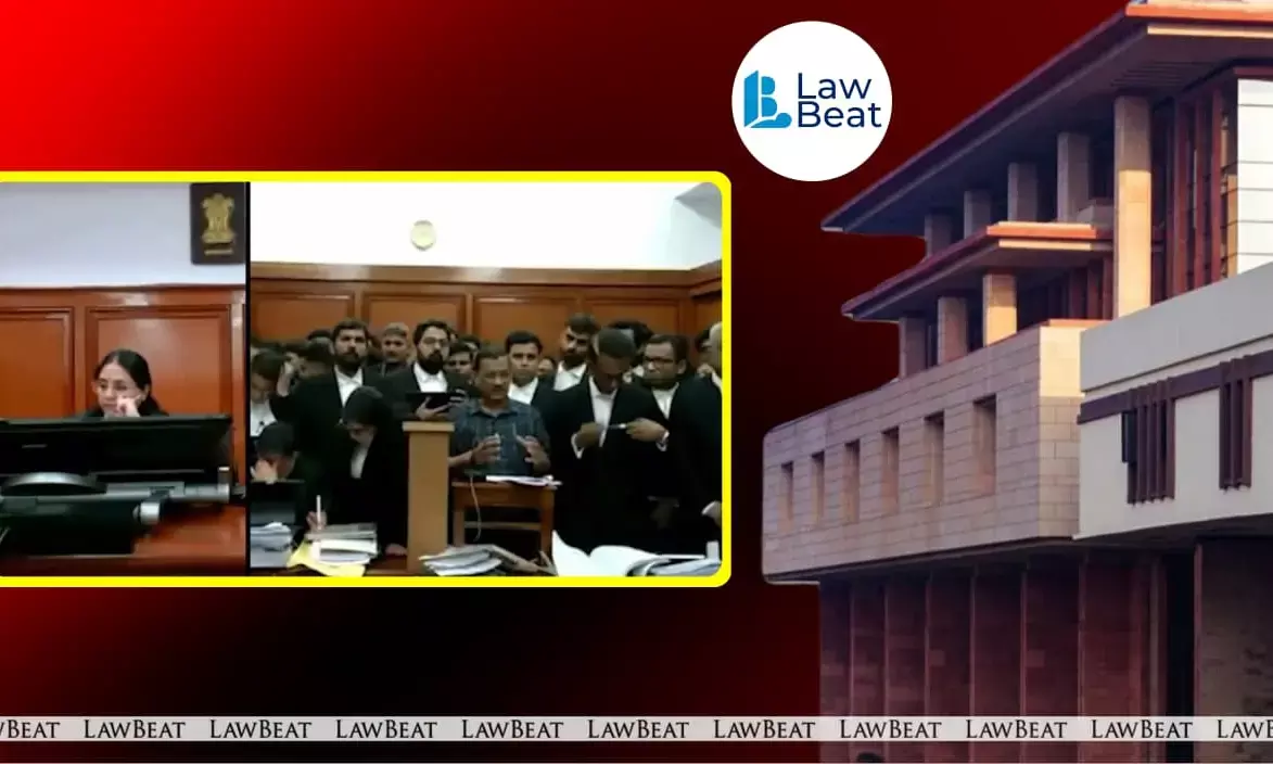 Arvind Kejriwal during court proceedings as Delhi High Court directs takedown of recusal hearing videos for rule violations Arvind Kejriwal during court proceedings as Delhi High Court directs takedown of recusal hearing videos for rule violations