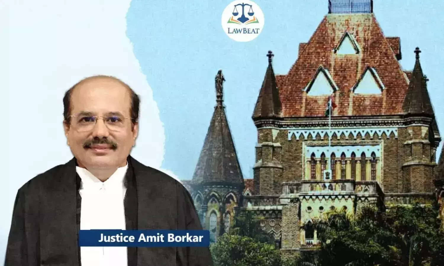 Justice Amit Borkar with Bombay High Court building in background regarding EPFO higher pension ruling