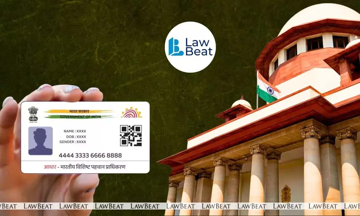 Chief Justice of India Surya Kant and Justice V Mohana hearing a PIL filed by Advocate Ashwini Kumar Upadhyay seeking restrictions on the use of Aadhaar beyond identity verification purposes.