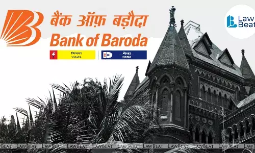 Bank of Baroda logo alongside Bombay High Court building in connection with Bombay High Court judgment on SIM swap cyber fraud and RBI zero liability protection.