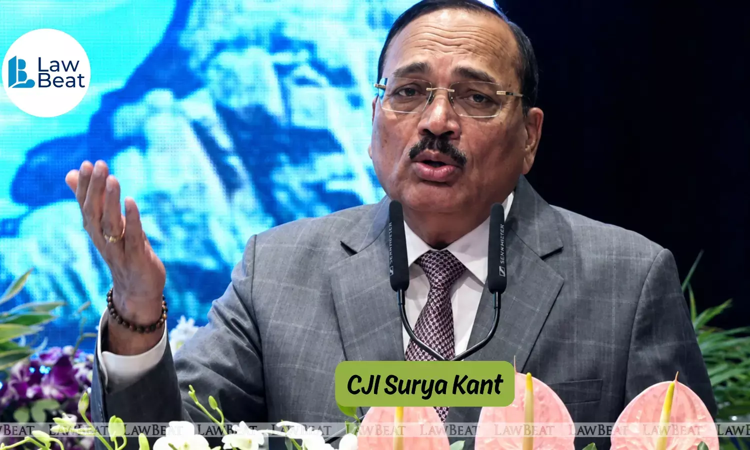 CJI Surya Kant addressing an event on AI-driven judicial reforms and digital integration in the Indian judiciary. CJI Surya Kant addressing an event on AI-driven judicial reforms and digital integration in the Indian judiciary.