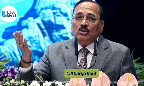 CJI Surya Kant addressing an event on AI-driven judicial reforms and digital integration in the Indian judiciary. CJI Surya Kant addressing an event on AI-driven judicial reforms and digital integration in the Indian judiciary.
