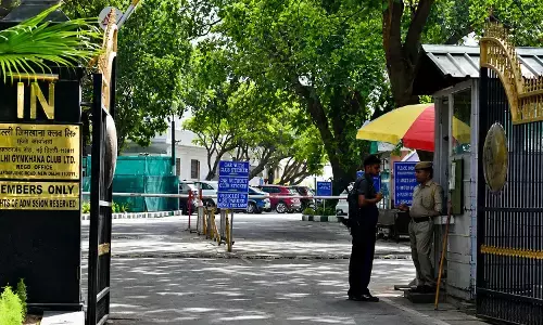 Delhi Gymkhana Club building at Safdarjung Road in Lutyens Delhi, subject of eviction dispute over Centreās order to vacate 27.3-acre property. Delhi Gymkhana Club building at Safdarjung Road in Lutyens Delhi, subject of eviction dispute over Centreās order to vacate 27.3-acre property.