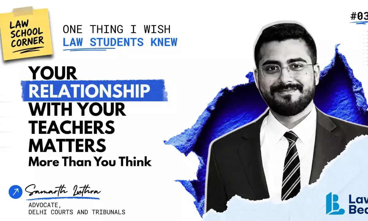 Advocate Samarth Luthra advises young lawyers