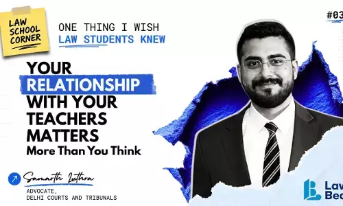 Advocate Samarth Luthra advises young lawyers