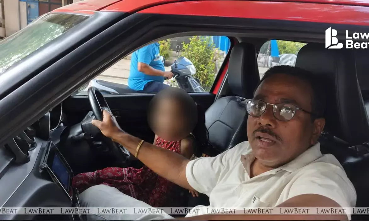 Hyderabad Police SI booked after allegedly allowing his six-year-old granddaughter to drive a car on a public road.