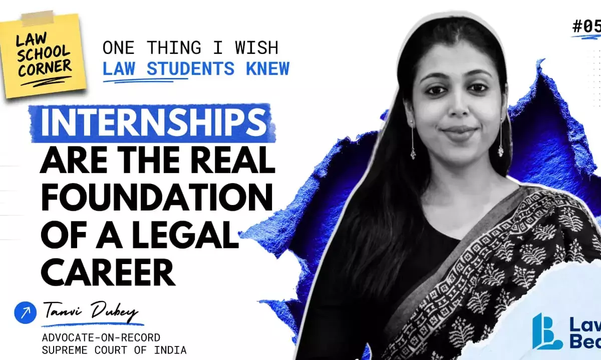 Career advice for law students by AOR Tanvi Dubey