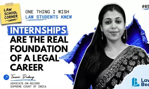 Career advice for law students by AOR Tanvi Dubey