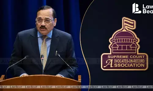 Chief Justice of India Surya Kant speaking at the Supreme Court Advocates-on-Record Associations felicitation ceremony for newly inducted Advocates-on-Record. Chief Justice of India Surya Kant speaking at the Supreme Court Advocates-on-Record Associations felicitation ceremony for newly inducted Advocates-on-Record.