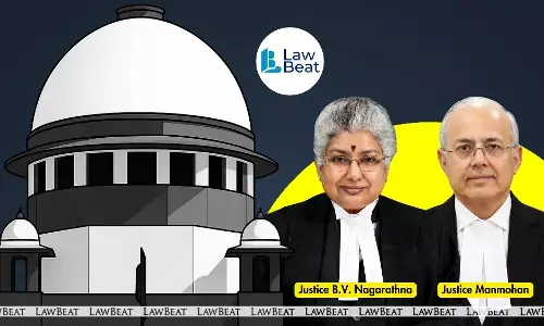 Supreme Court Bench of Justices B.V. Nagarathna and Manmohan hearing a case on welfare benefits for outboarded armed forces cadets with disabilities.