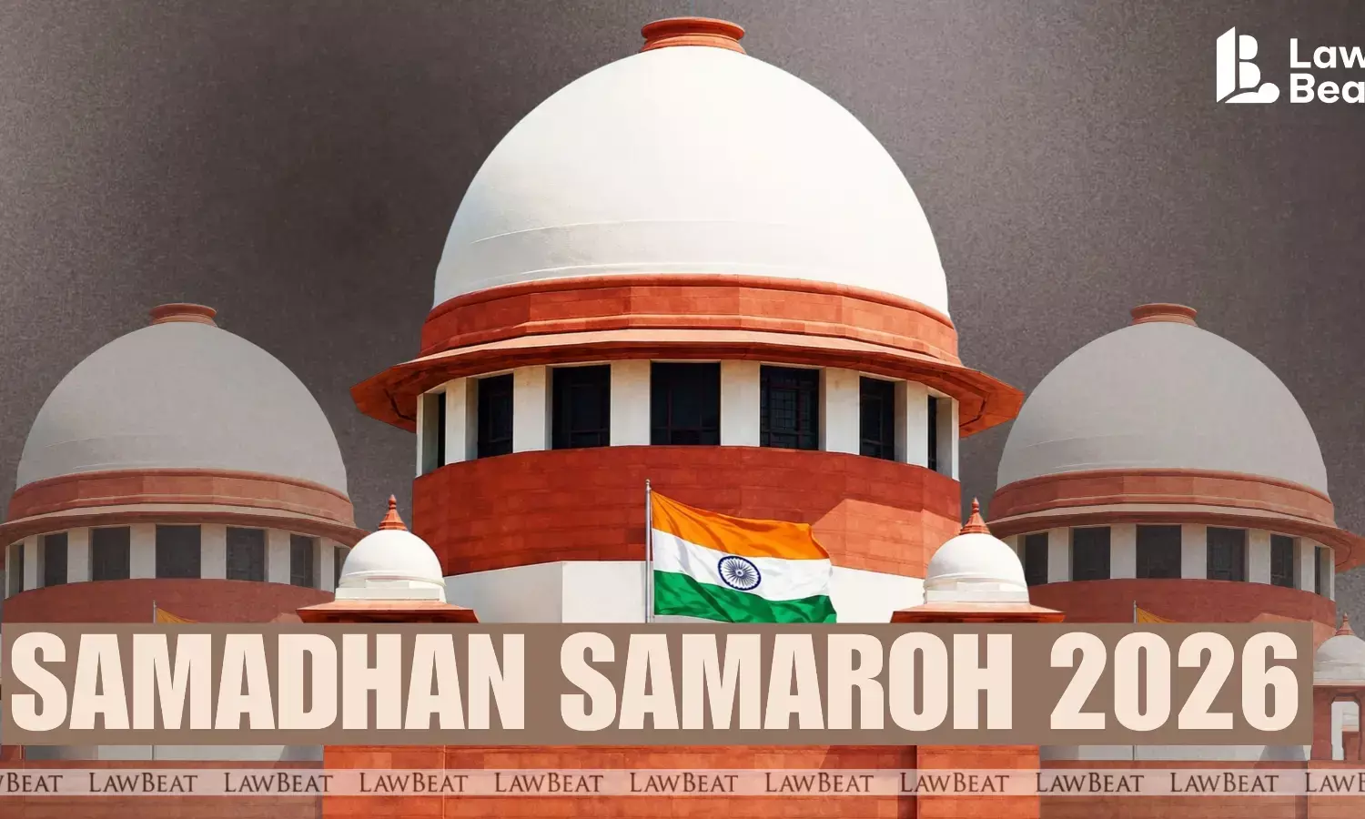 Chief Justice of India Surya Kant and Supreme Court judges during the Samadhan Samaroh 2026 Special Lok Adalat held at the Supreme Court.