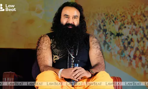 Dera Sacha Sauda chief Gurmeet Ram Rahim Singh leaves Sunaria jail after being granted a 21-day furlough in August 2026