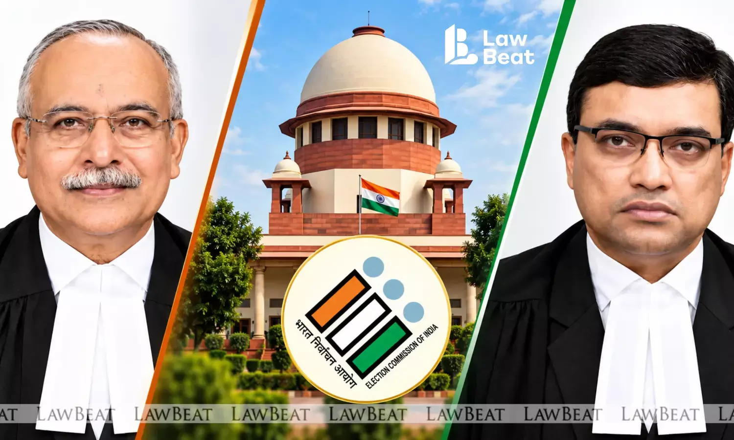 Supreme Court Bench of Justice Dipankar Datta and Justice SC Sharma delivers split verdict on ECI appointment law and Constitution Bench reference. Supreme Court Bench of Justice Dipankar Datta and Justice SC Sharma delivers split verdict on ECI appointment law and Constitution Bench reference.