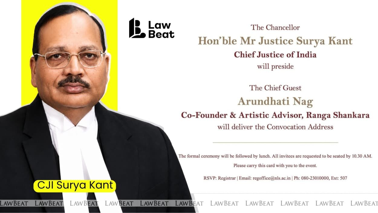 NLSIU: CJI Surya Kant Confirmed for October 17 Convocation