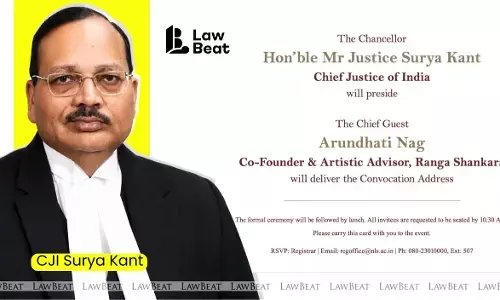 CJI Surya Kant to preside NLSIU convocation CJI Surya Kant to preside NLSIU convocation